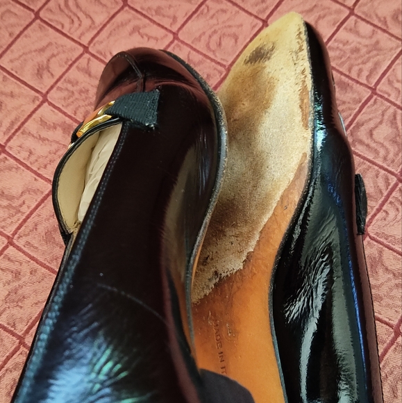 Salvatore Ferragamo Patent Leather loafers Sz 7 B